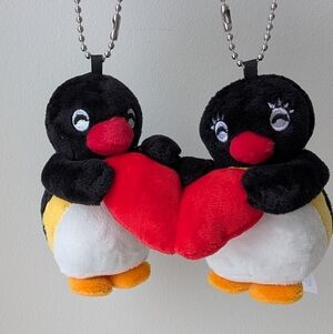 Pingu Pingi Keychain Plush Doll magnetic Keychain About 4 Inches Tall (New) NWOT